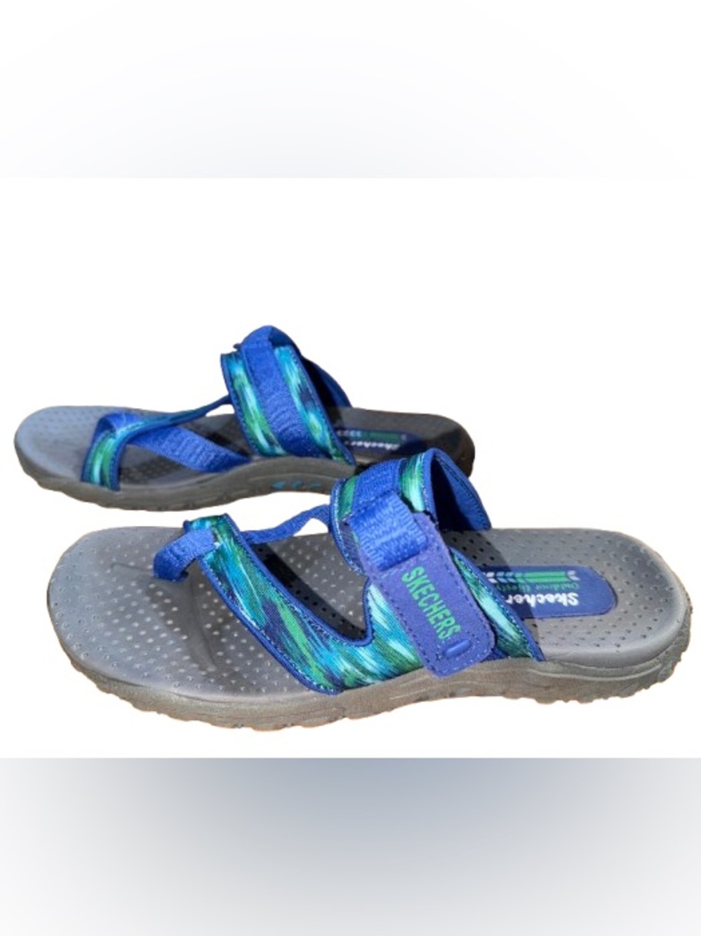 Skechers Women's Reggae-Brush Strokes  Sandals sz 7 - Picture 2 of 6
